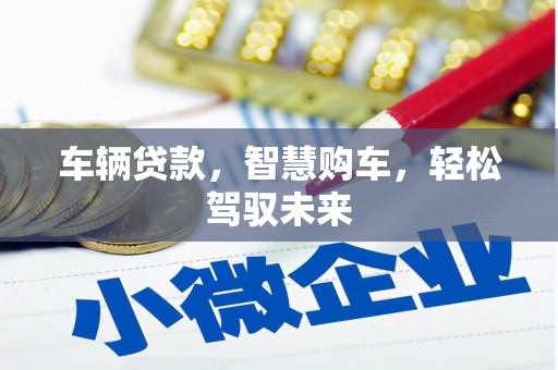 长泰车辆贷款，智慧购车，轻松驾驭未来