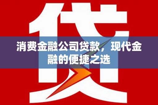 长泰消费金融公司贷款，现代金融的便捷之选